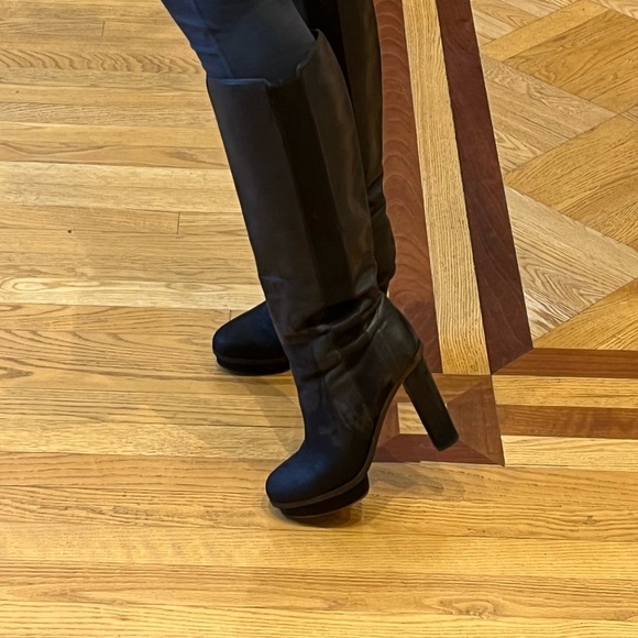 HUGO BOSS ORANGE COLLECTION LEATHER BOOTS 7.5 - Picture 4 of 6